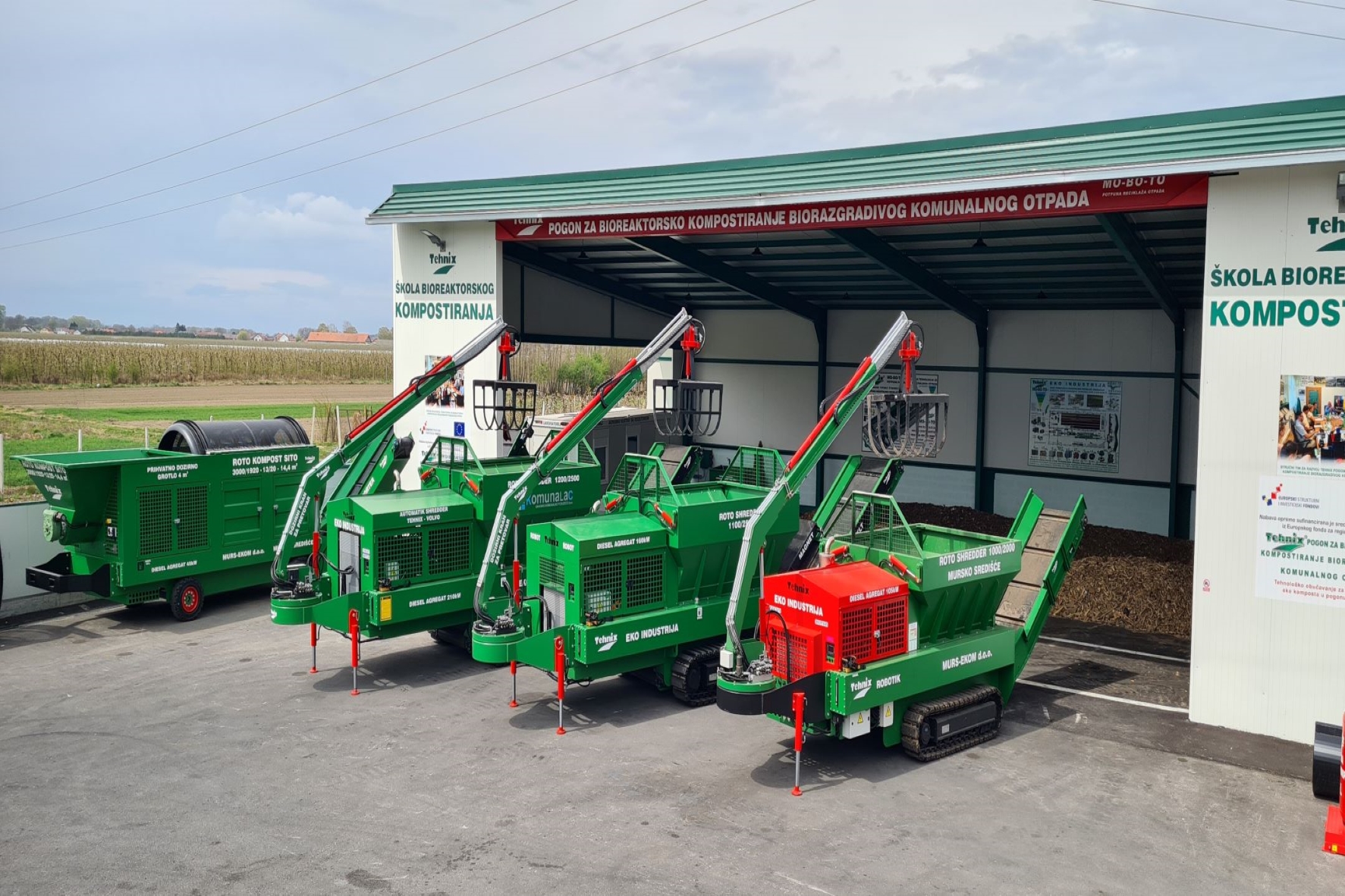 Compost roto-shredder