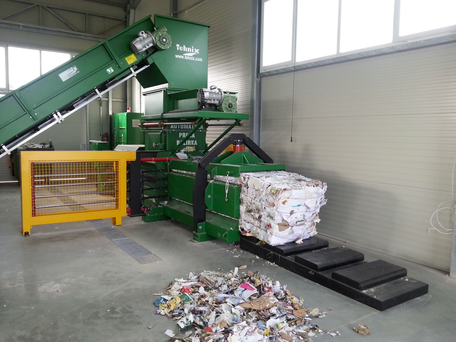 Automatic baler press